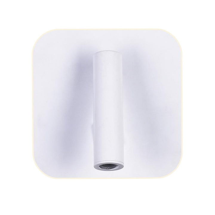 Private I LED Sconce With Matte White Finish