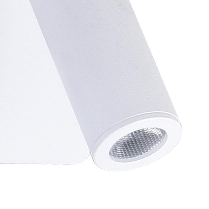 Private I LED Sconce With Matte White Finish