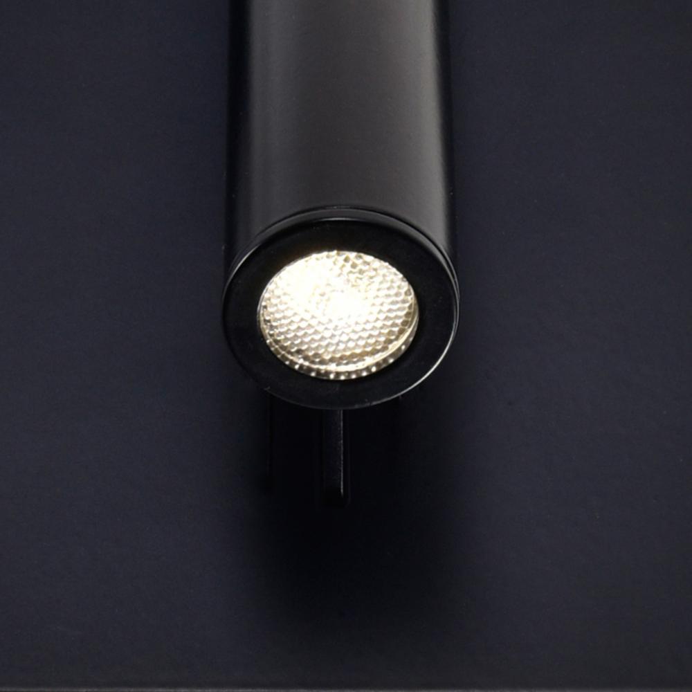 Private I LED Sconce With Matte Black Finish
