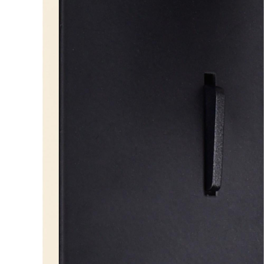 Private I LED Sconce With Matte Black Finish