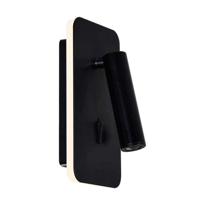Private I LED Sconce With Matte Black Finish