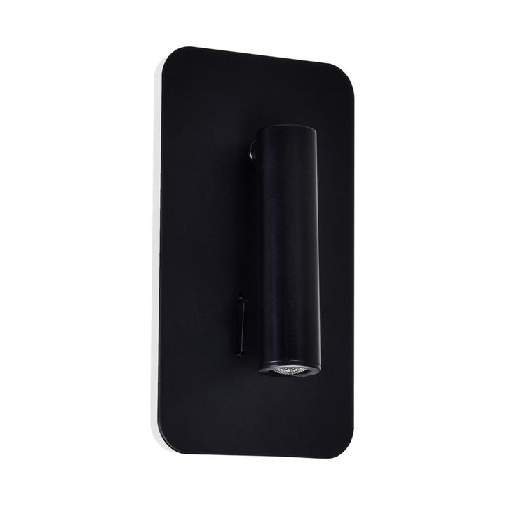 Private I LED Sconce With Matte Black Finish