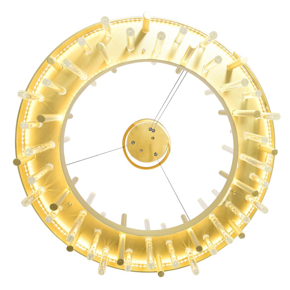 Millipede 20 in LED Satin Gold Chandelier