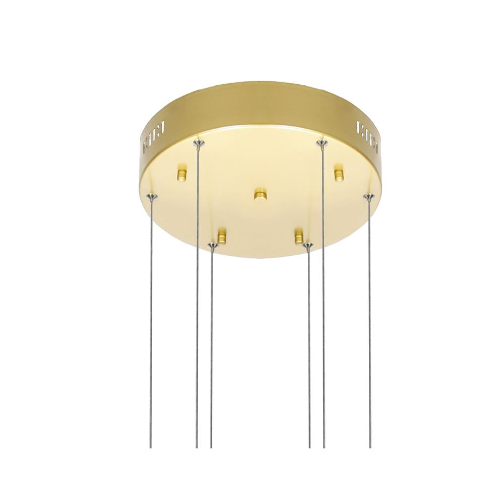 Millipede 32 in LED Satin Gold Chandelier