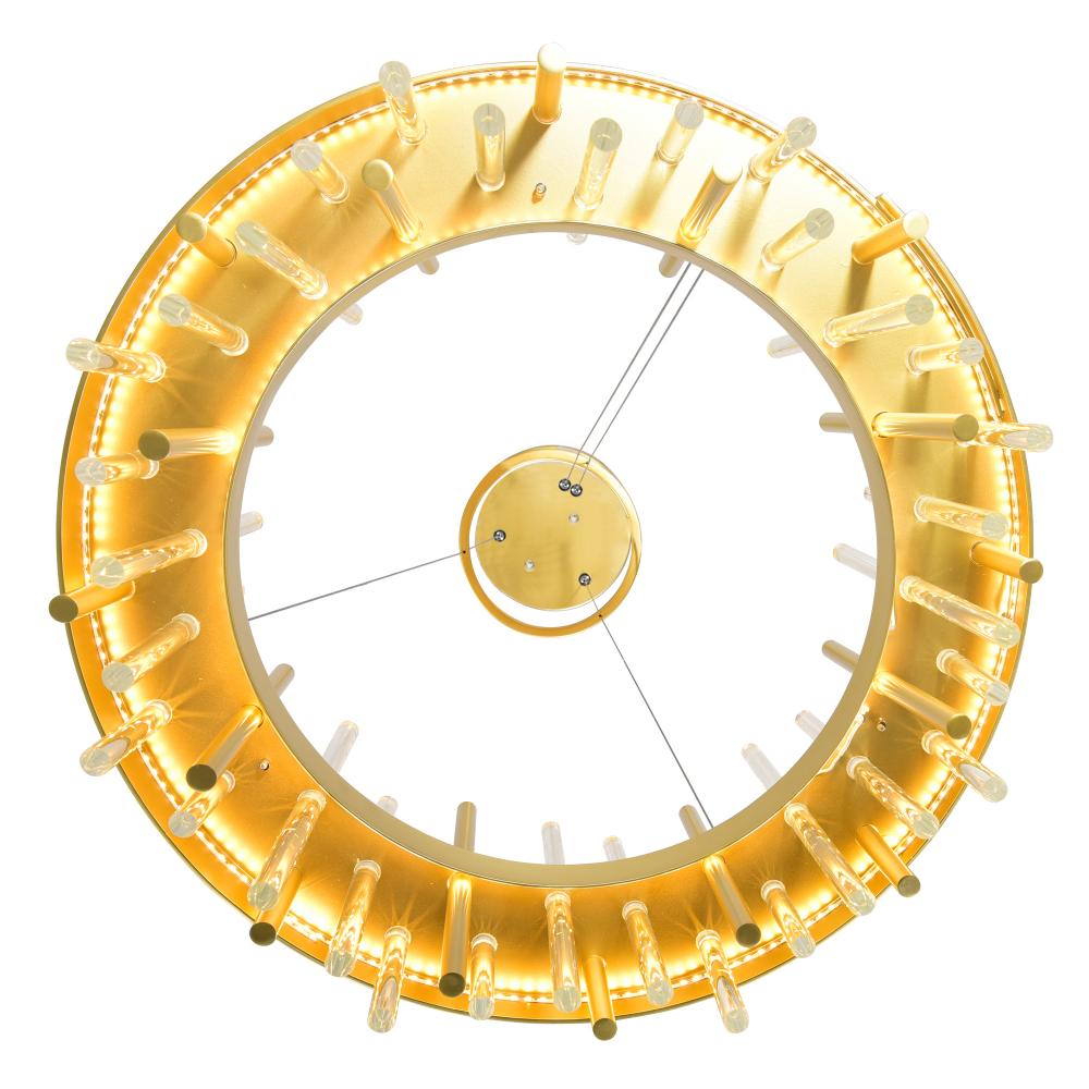 Millipede 32 in LED Satin Gold Chandelier