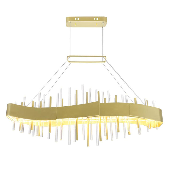 Millipede 40 in LED Satin Gold Chandelier