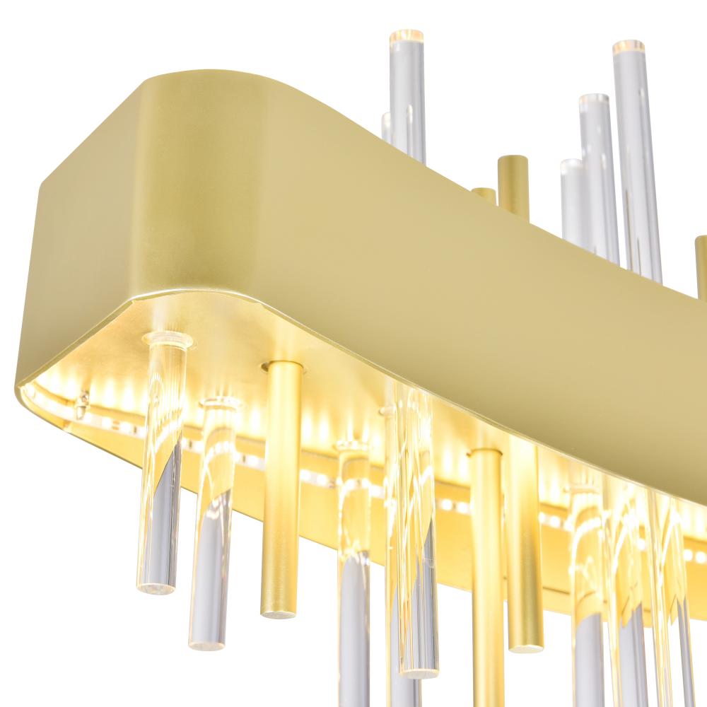 Millipede 40 in LED Satin Gold Chandelier