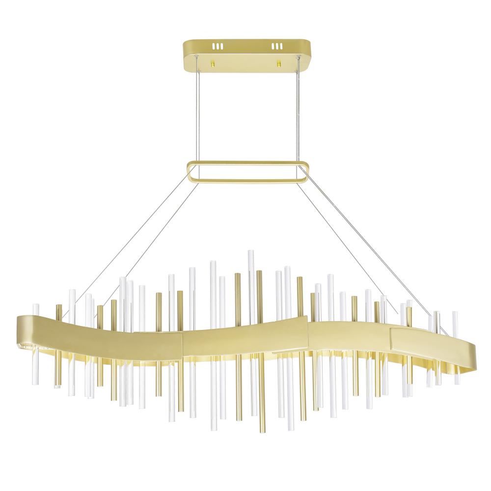 Millipede 40 in LED Satin Gold Chandelier
