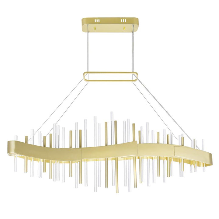 Millipede 40 in LED Satin Gold Chandelier