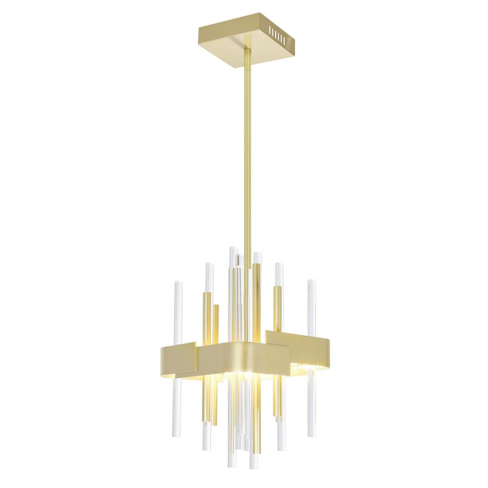 Millipede 8 in LED Satin Gold Mini Pendant