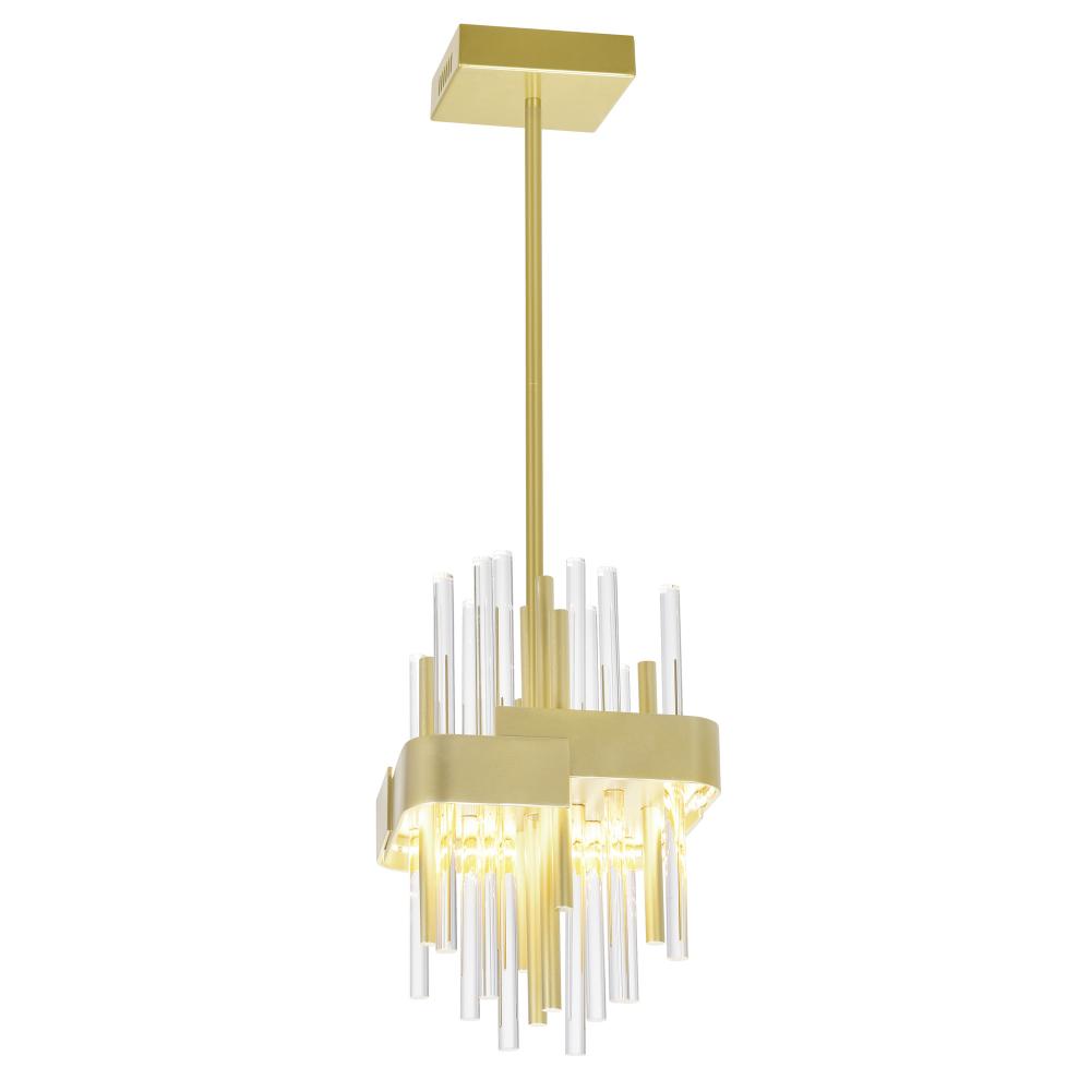 Millipede 8 in LED Satin Gold Mini Pendant