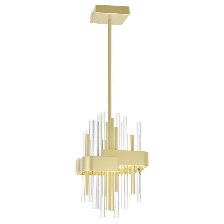 Millipede 8 in LED Satin Gold Mini Pendant