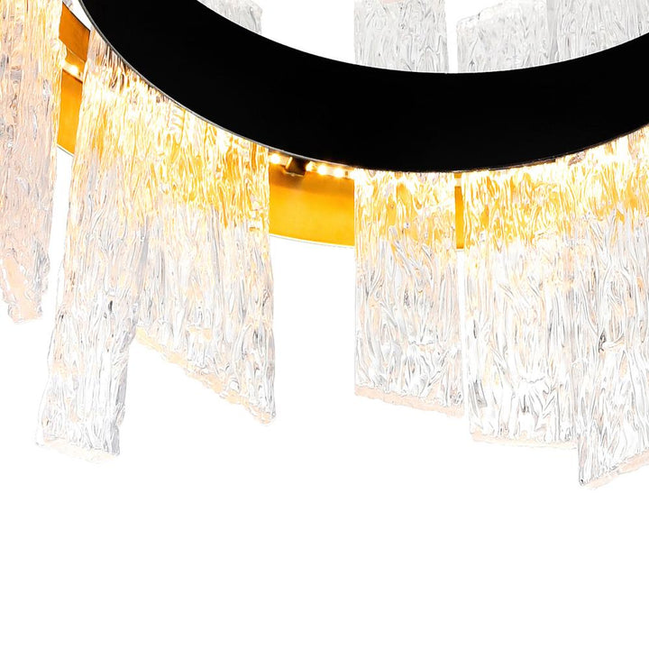 Guadiana 24 in LED Black Chandelier