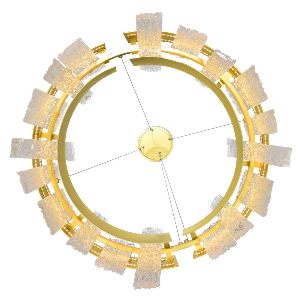 Guadiana 24 in LED Satin Gold Chandelier