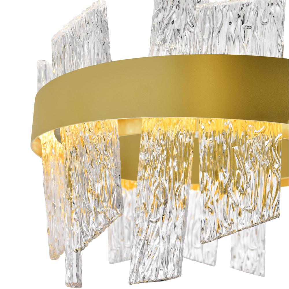 Guadiana 24 in LED Satin Gold Chandelier