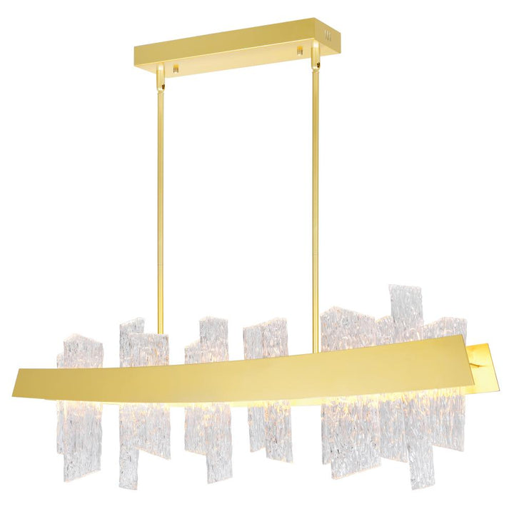 Guadiana 39 in LED Satin Gold Chandelier