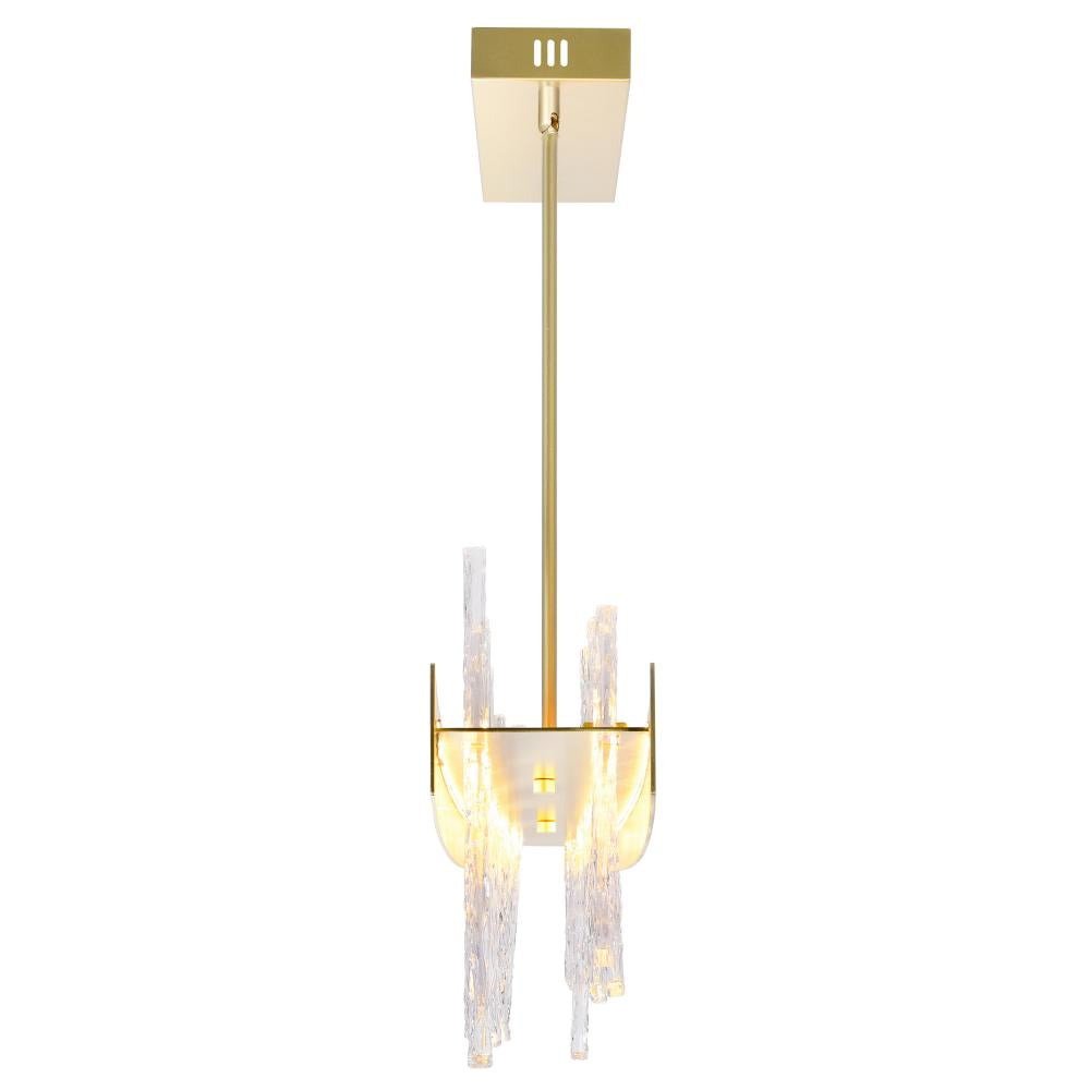 Guadiana 39 in LED Satin Gold Chandelier