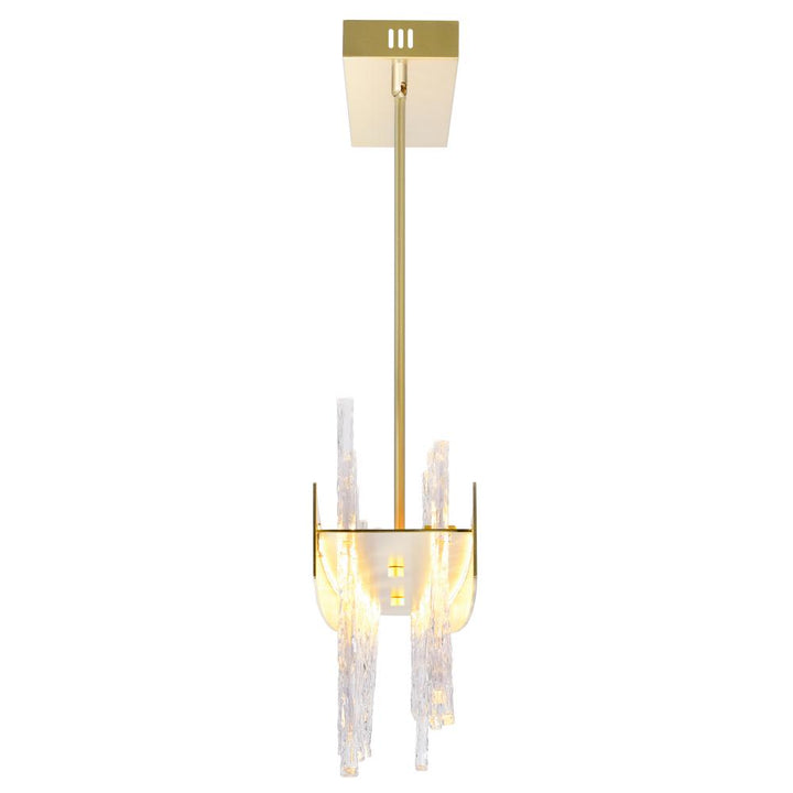 Guadiana 39 in LED Satin Gold Chandelier