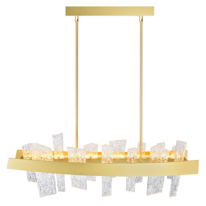 Guadiana 39 in LED Satin Gold Chandelier