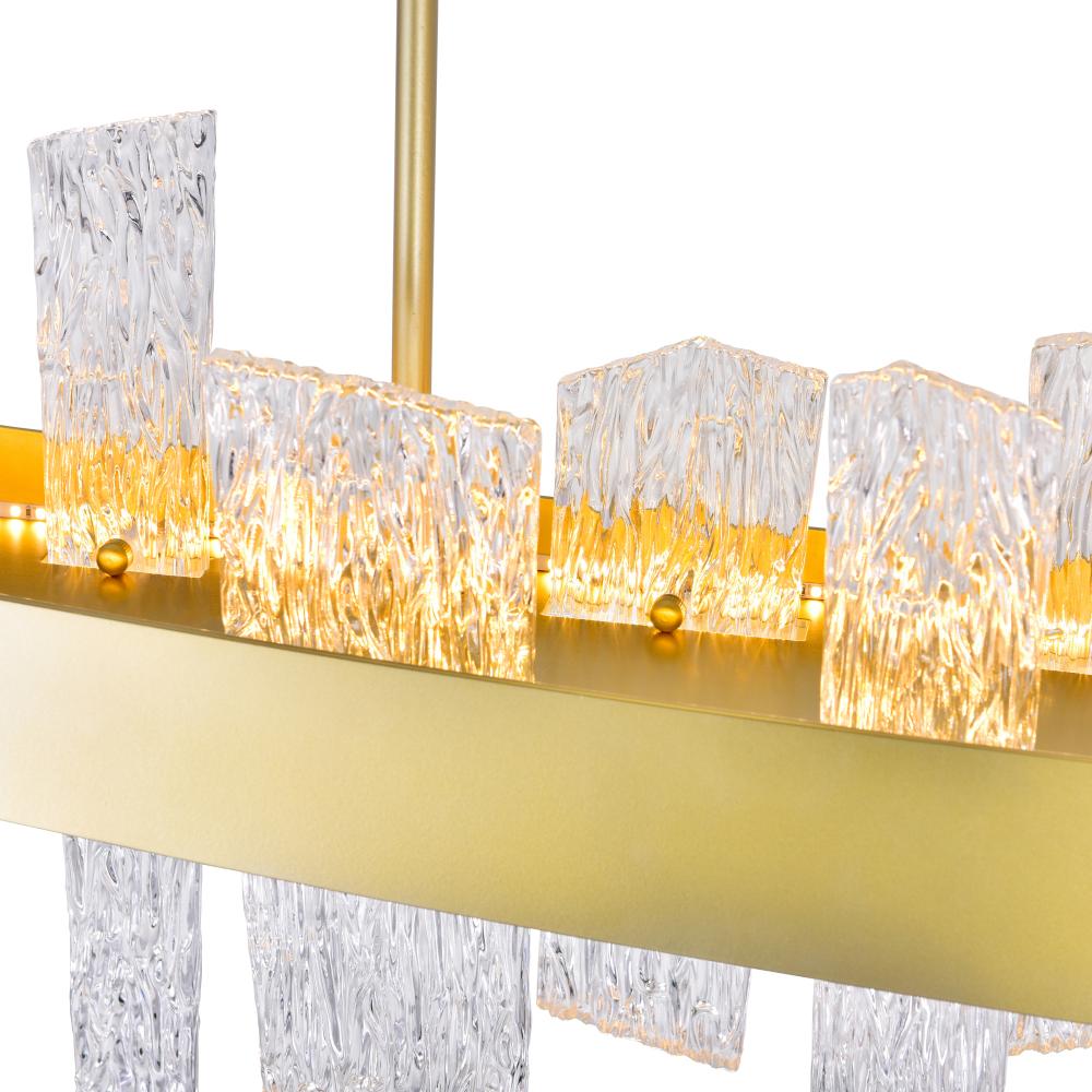 Guadiana 39 in LED Satin Gold Chandelier