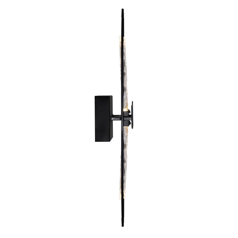 Guadiana Integrated LED Black Wall Light