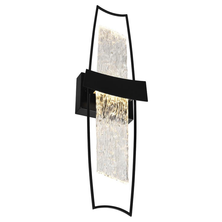 Guadiana Integrated LED Black Wall Light