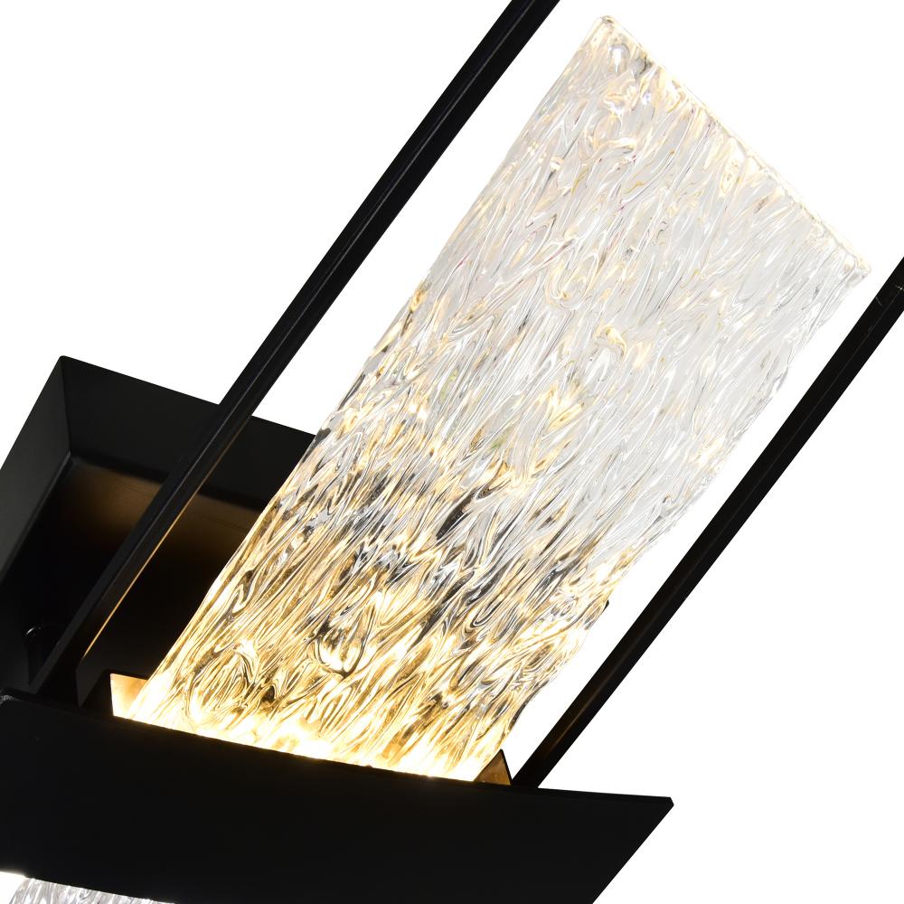 Guadiana Integrated LED Black Wall Light