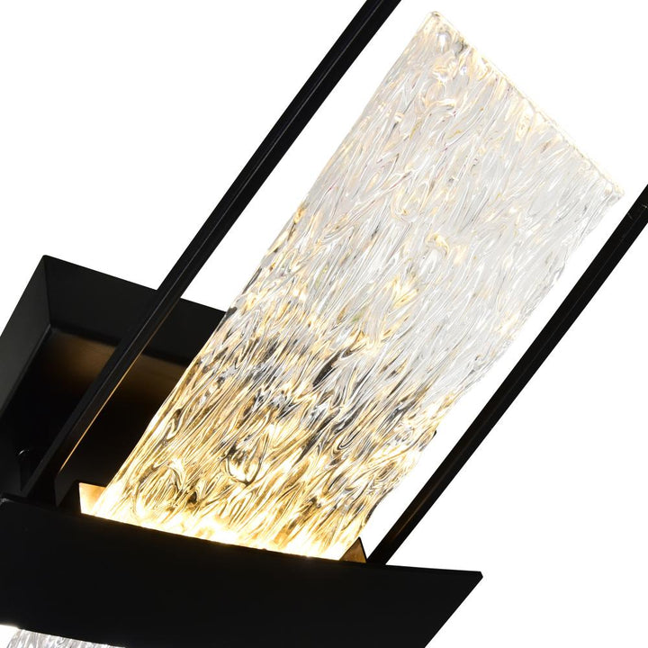 Guadiana Integrated LED Black Wall Light