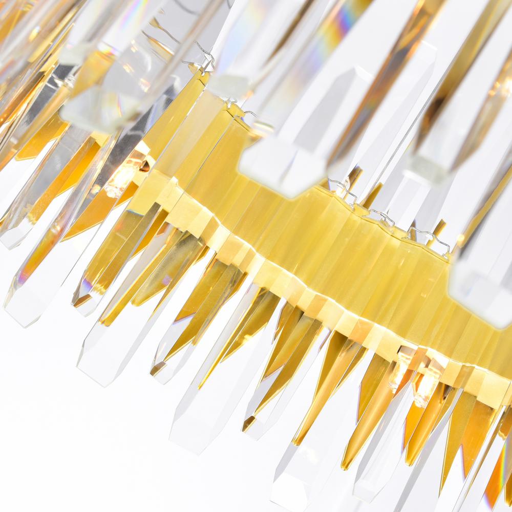 Cityscape 18 Light Chandelier With Satin Gold Finish