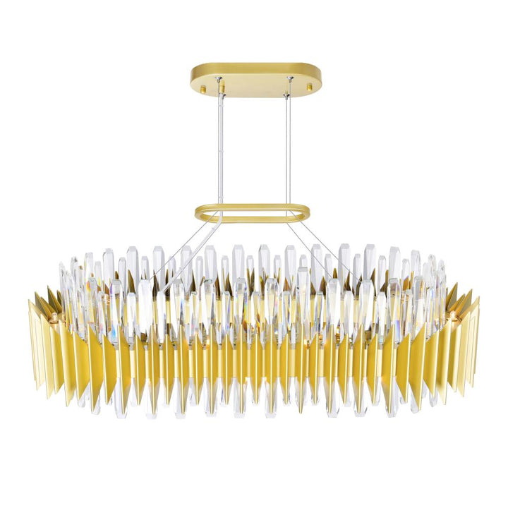Cityscape 20 Light Chandelier With Satin Gold Finish