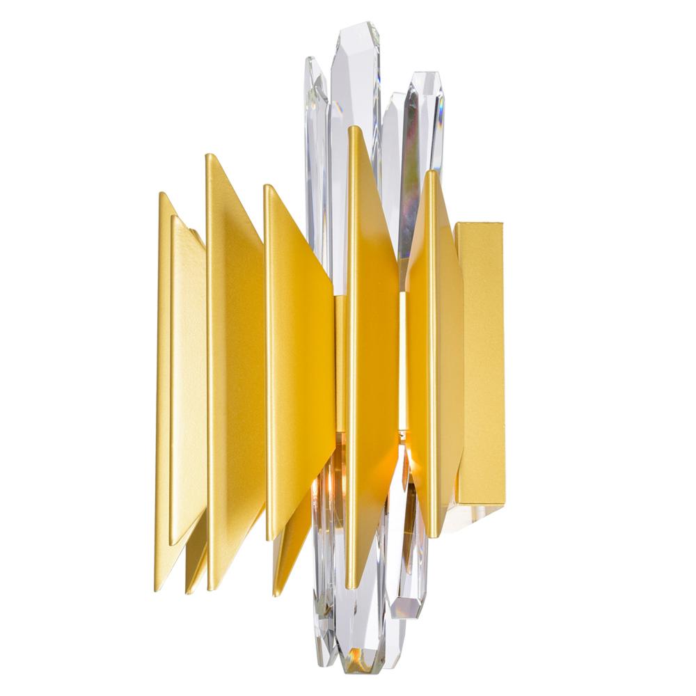 Cityscape 5 Light Wall Sconce With Satin Gold Finish