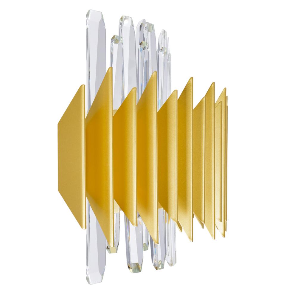 Cityscape 7 Light Wall Sconce With Satin Gold Finish