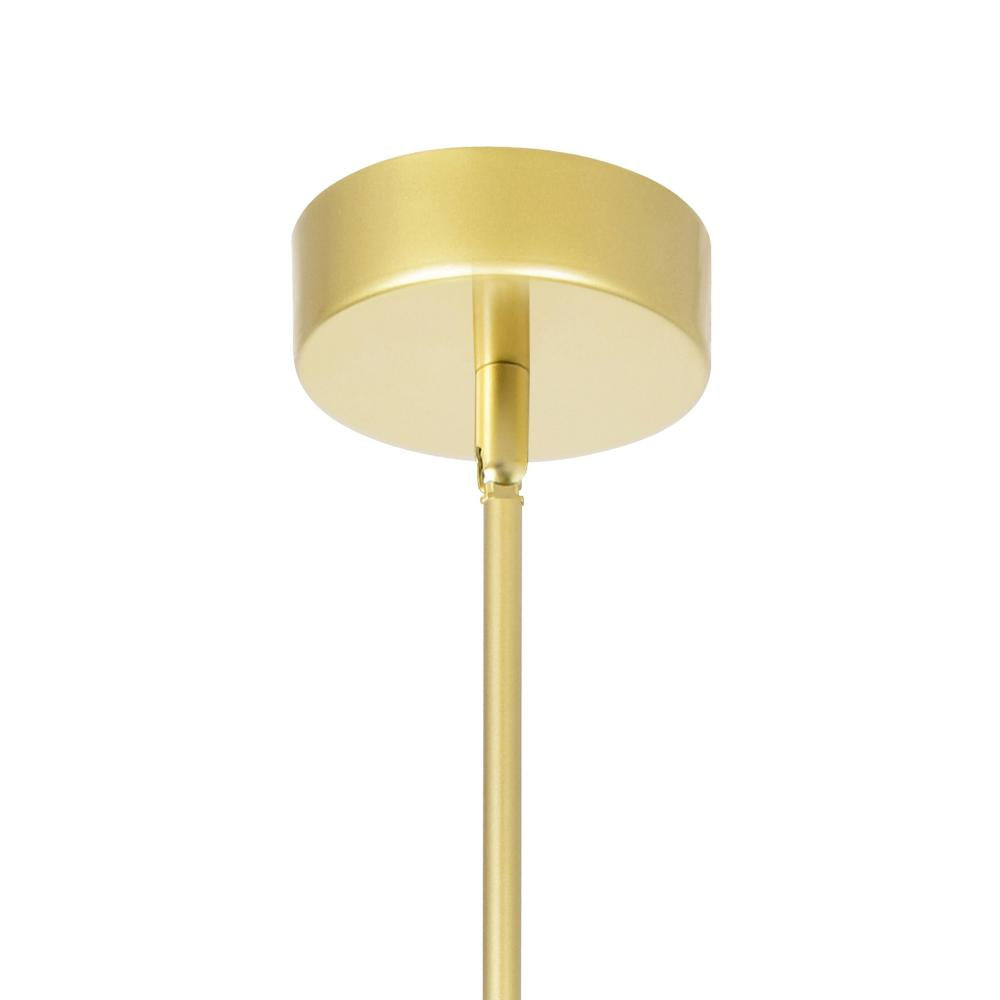 Hoops 1 Light LED Pendant With Satin Gold Finish