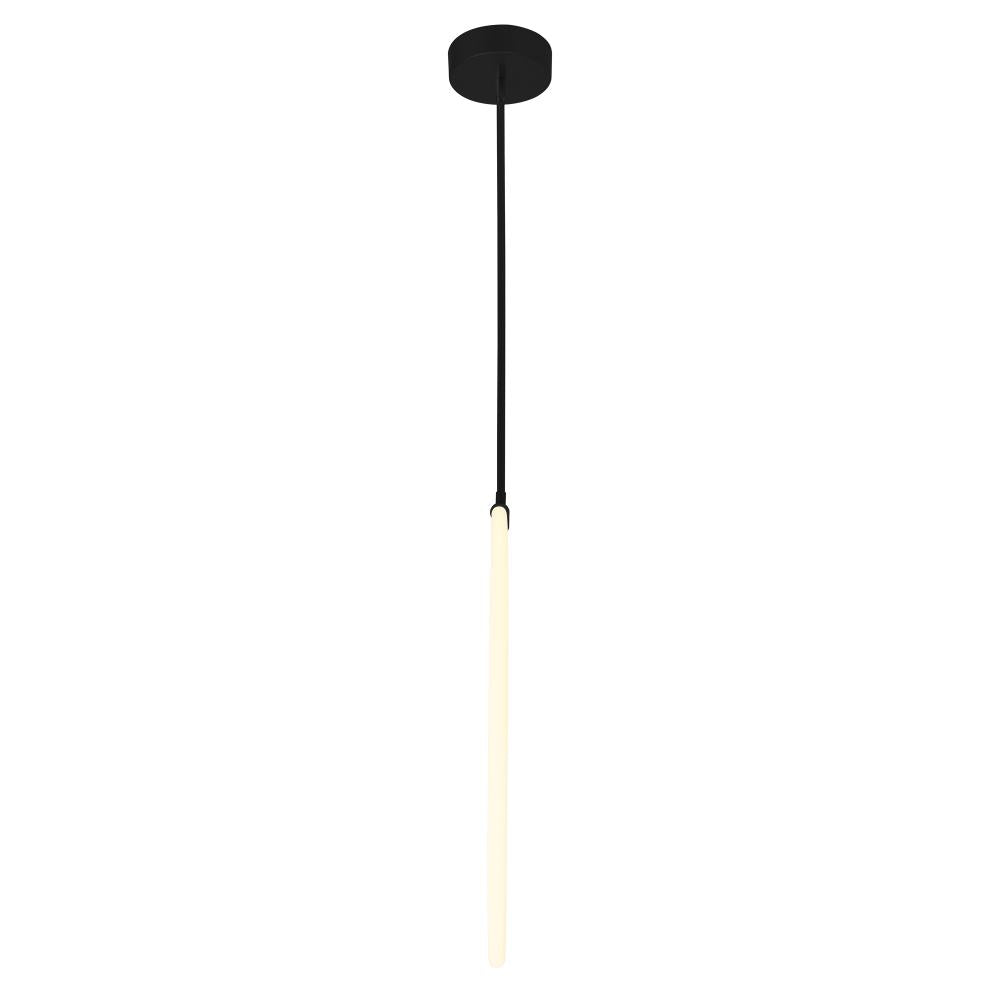 Hoops 1 Light LED Chandelier With Black Finish
