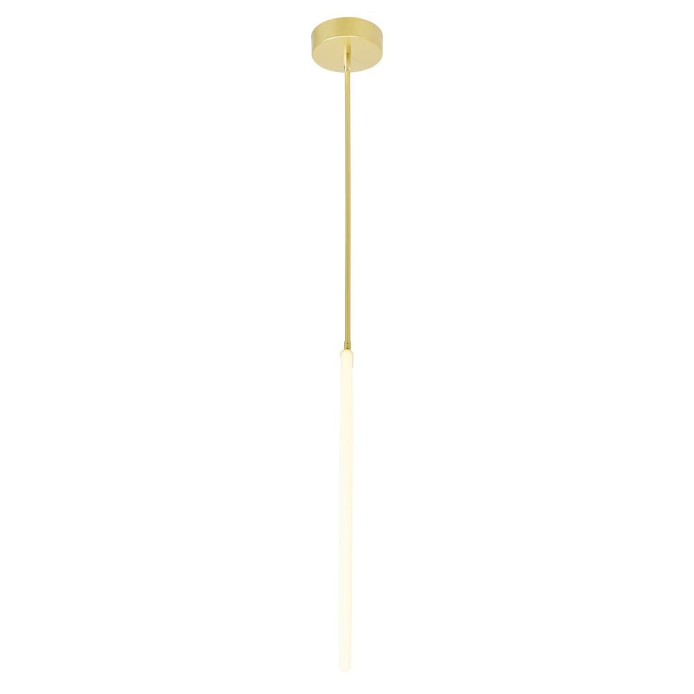 Hoops 1 Light LED Chandelier With Satin Gold Finish