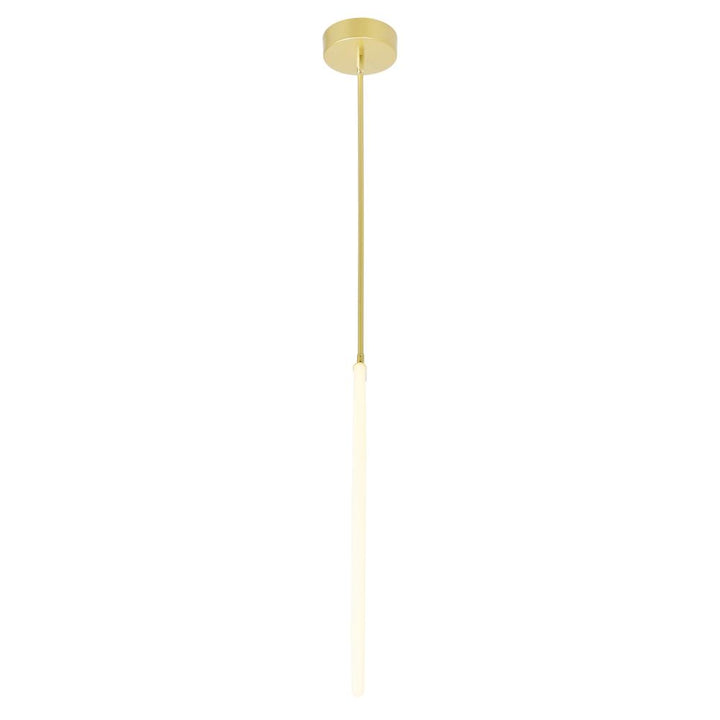 Hoops 1 Light LED Chandelier With Satin Gold Finish