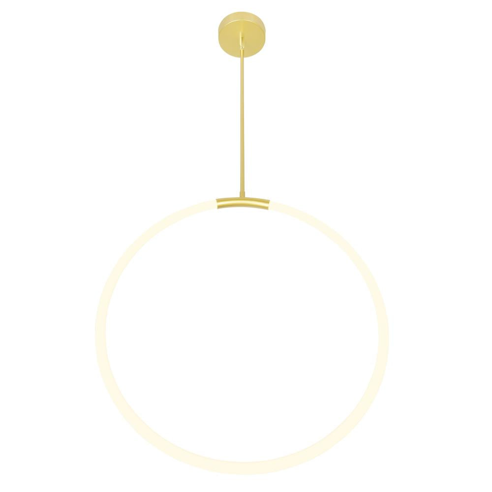 Hoops 1 Light LED Chandelier With Satin Gold Finish