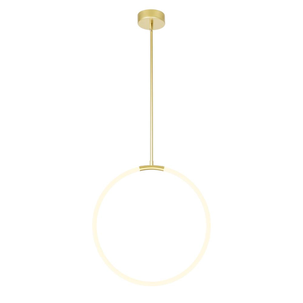 Hoops 1 Light LED Chandelier With Satin Gold Finish