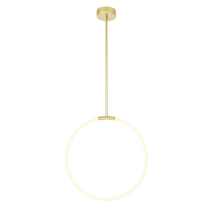 Hoops 1 Light LED Chandelier With Satin Gold Finish