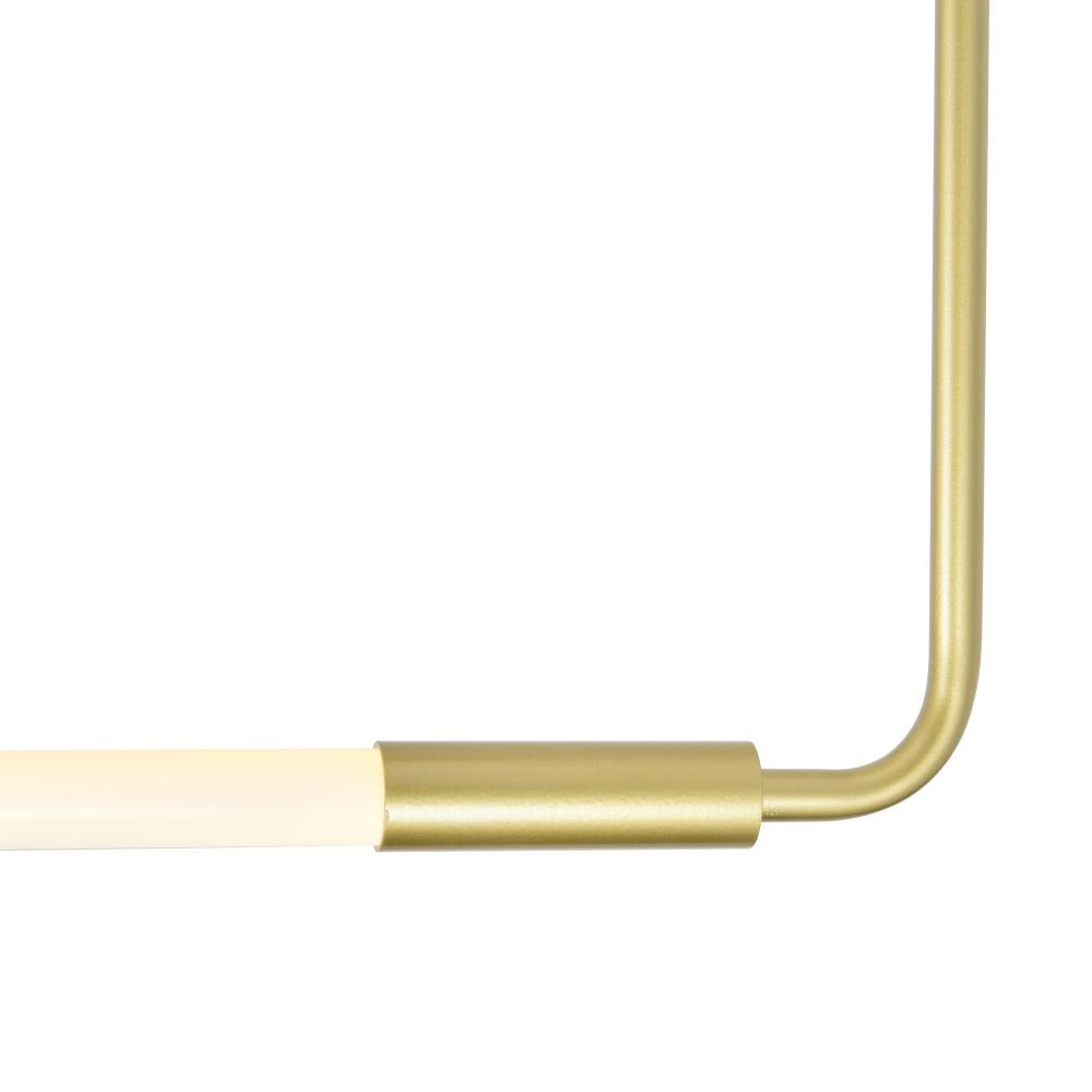 Hoops 2 Light LED Chandelier With Satin Gold Finish