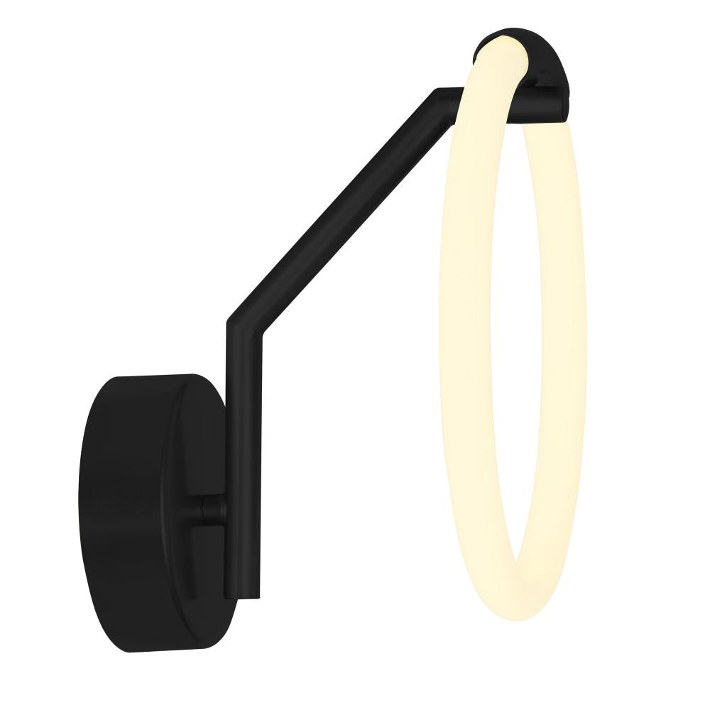 Hoops 1 Light LED Wall Sconce With Black Finish