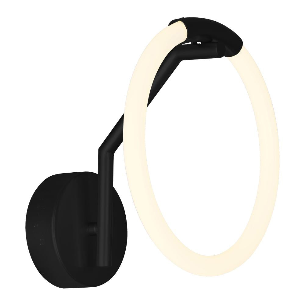 Hoops 1 Light LED Wall Sconce With Black Finish