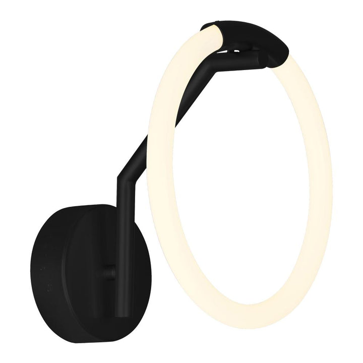 Hoops 1 Light LED Wall Sconce With Black Finish