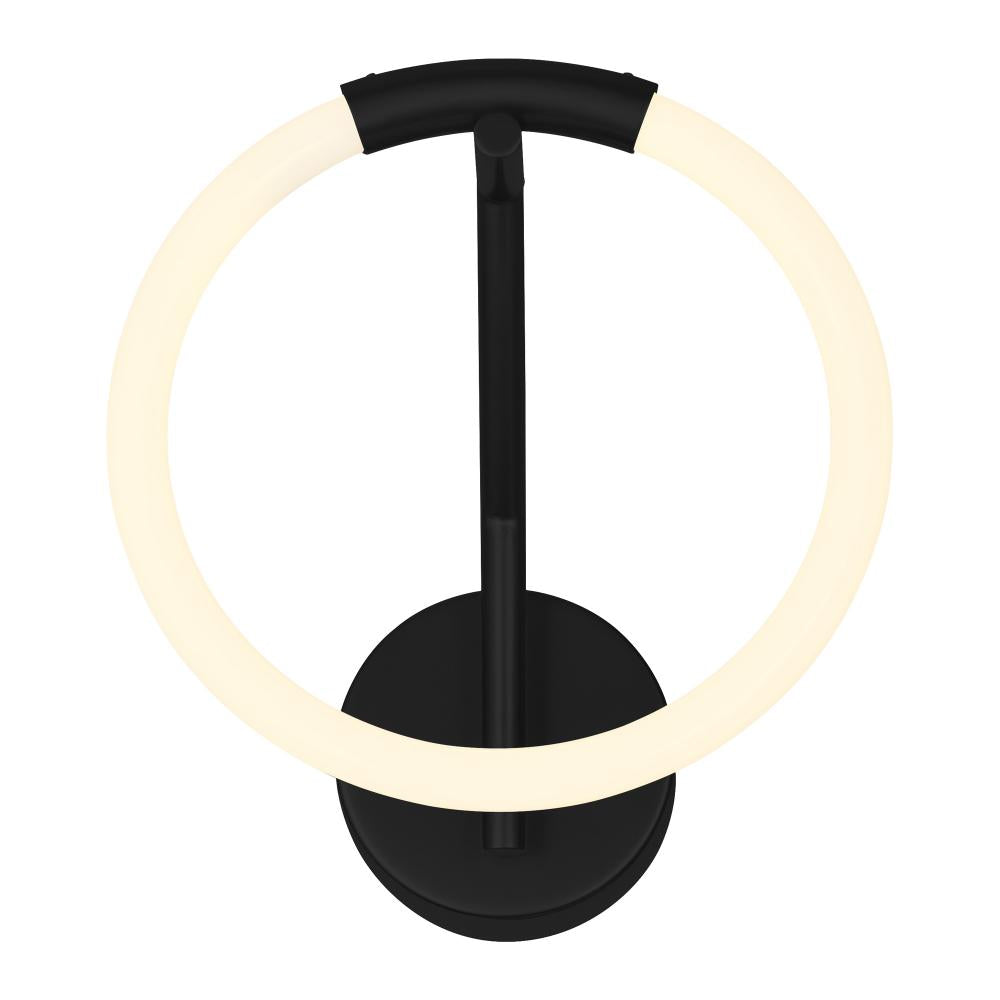 Hoops 1 Light LED Wall Sconce With Black Finish