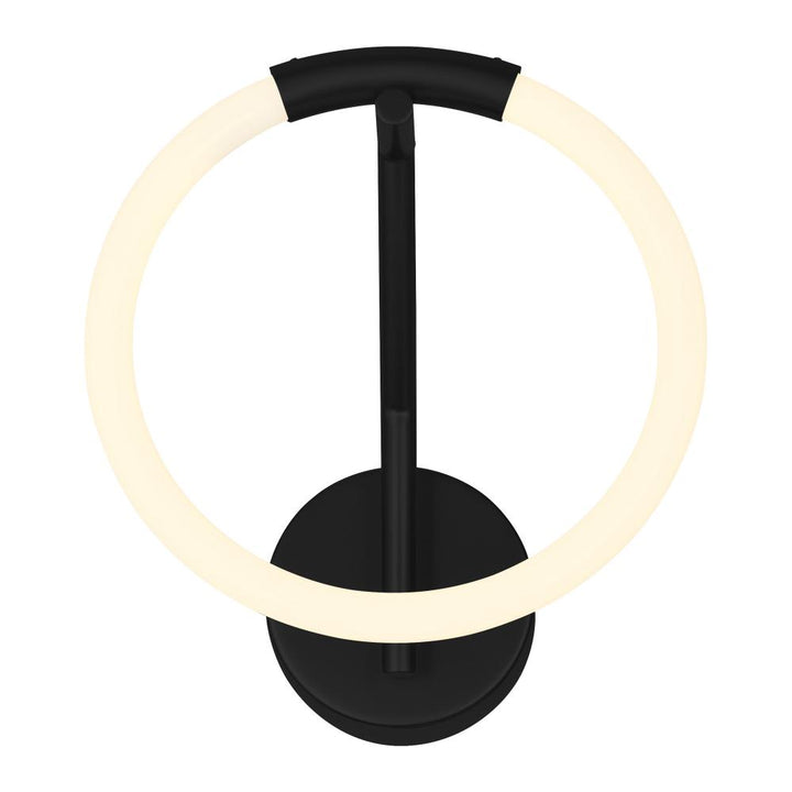 Hoops 1 Light LED Wall Sconce With Black Finish