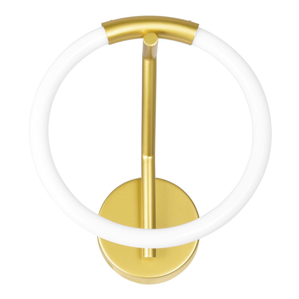 Hoops 1 Light LED Wall Sconce With Satin Gold Finish