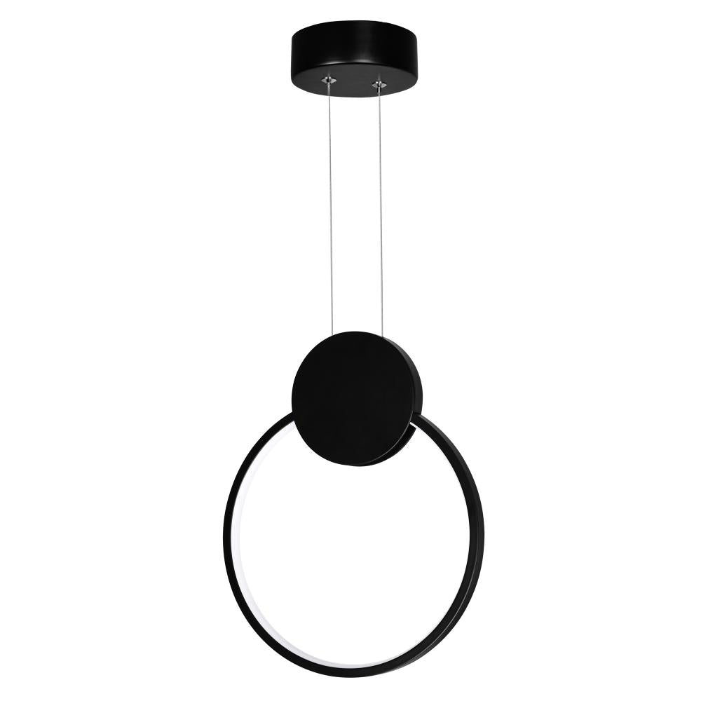 Pulley 10 in LED Black Mini Pendant
