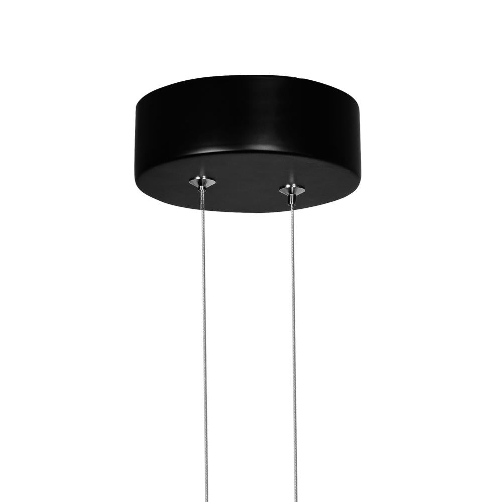 Pulley 12 in LED Black Mini Pendant