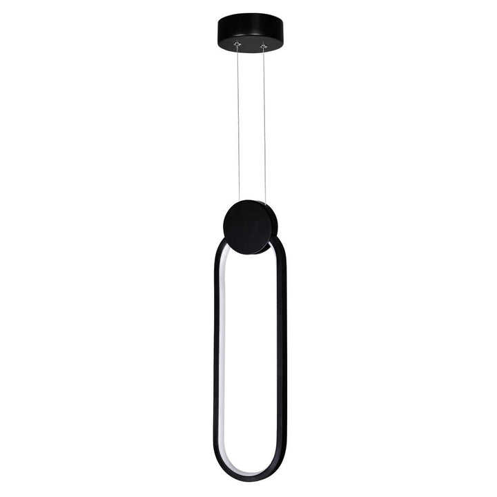 Pulley 4 in LED Black Mini Pendant
