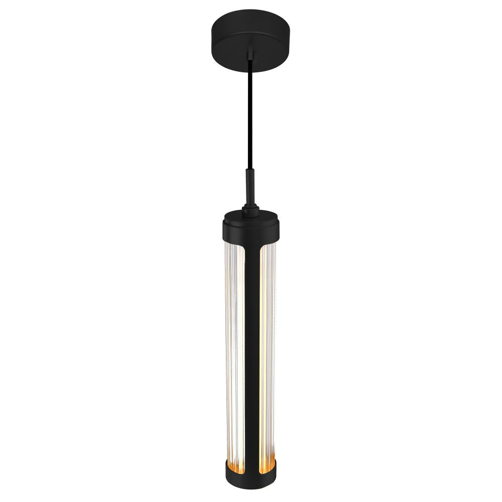 Neva 3 in LED Integrated Black Pendant
